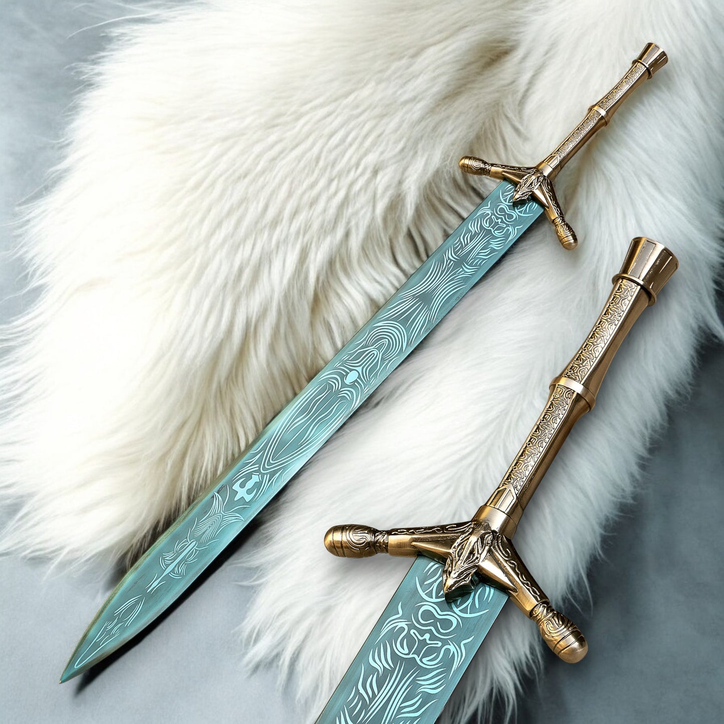 Hand-Forged Stainless Steel Moonlight Sword