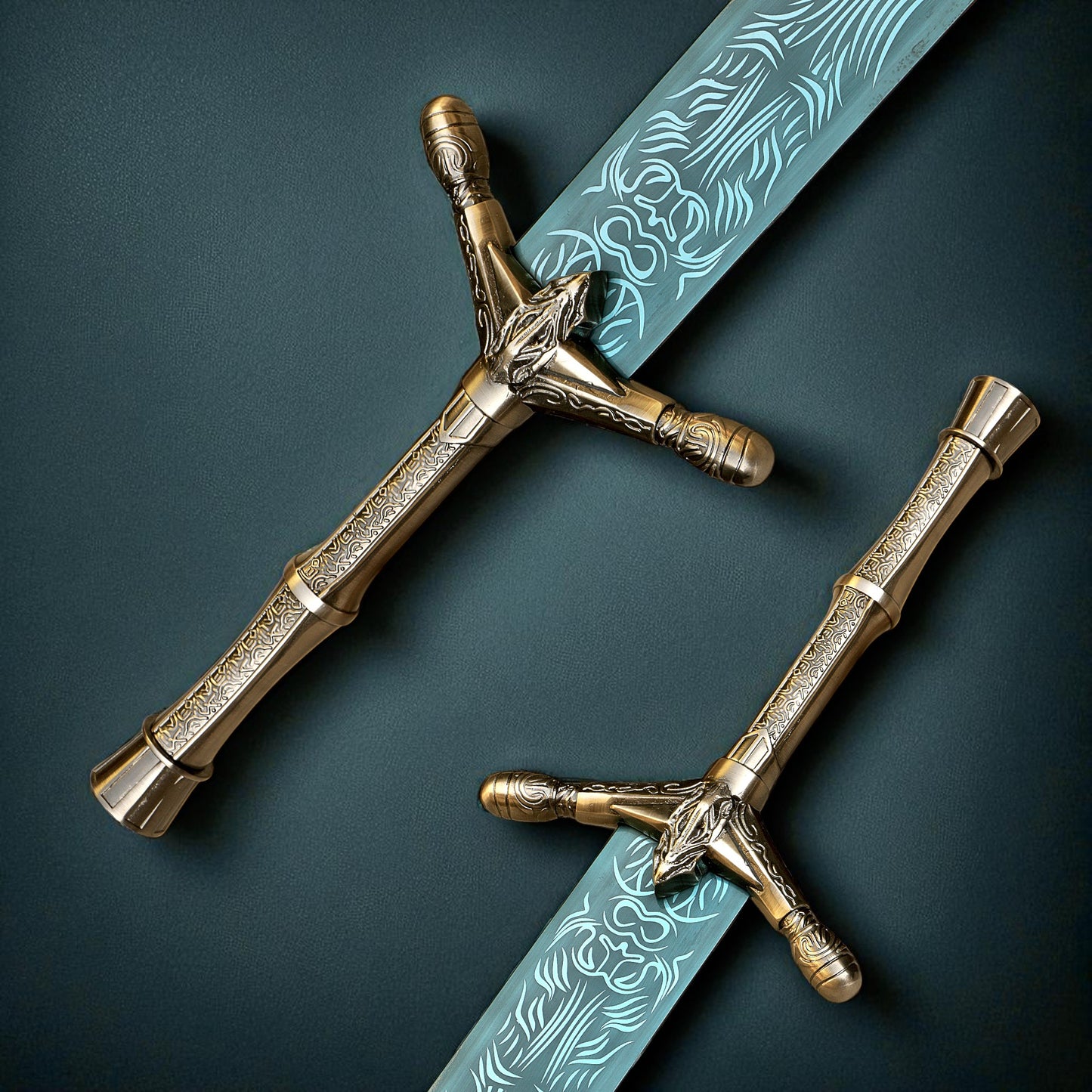 Hand-Forged Stainless Steel Moonlight Sword