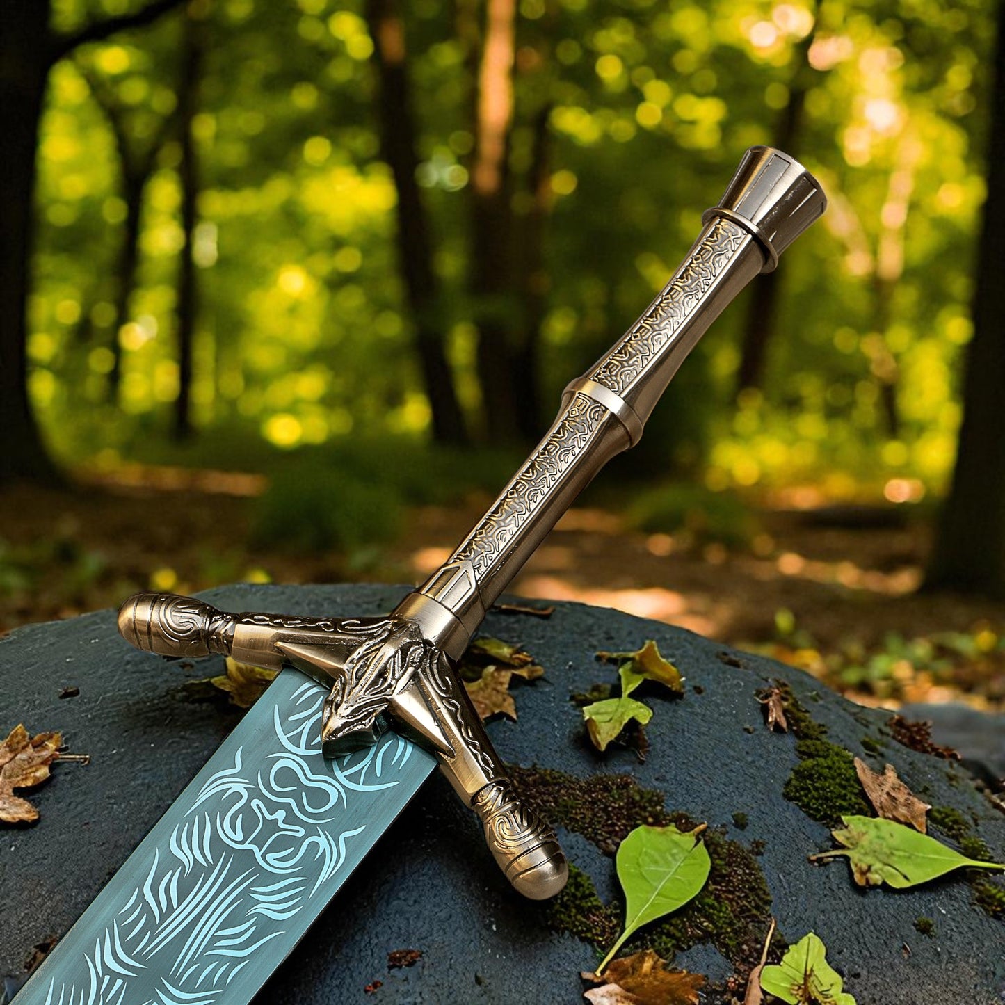 Hand-Forged Stainless Steel Moonlight Sword