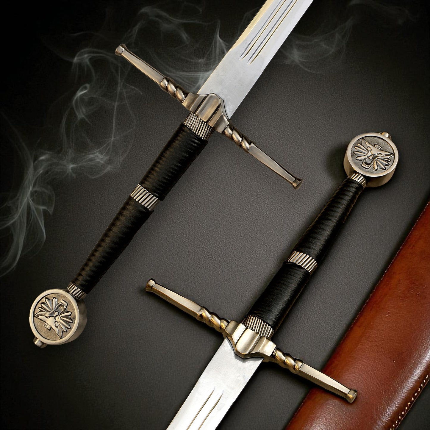 Hand-Forged Stainless Steel Witcher wolf Sword