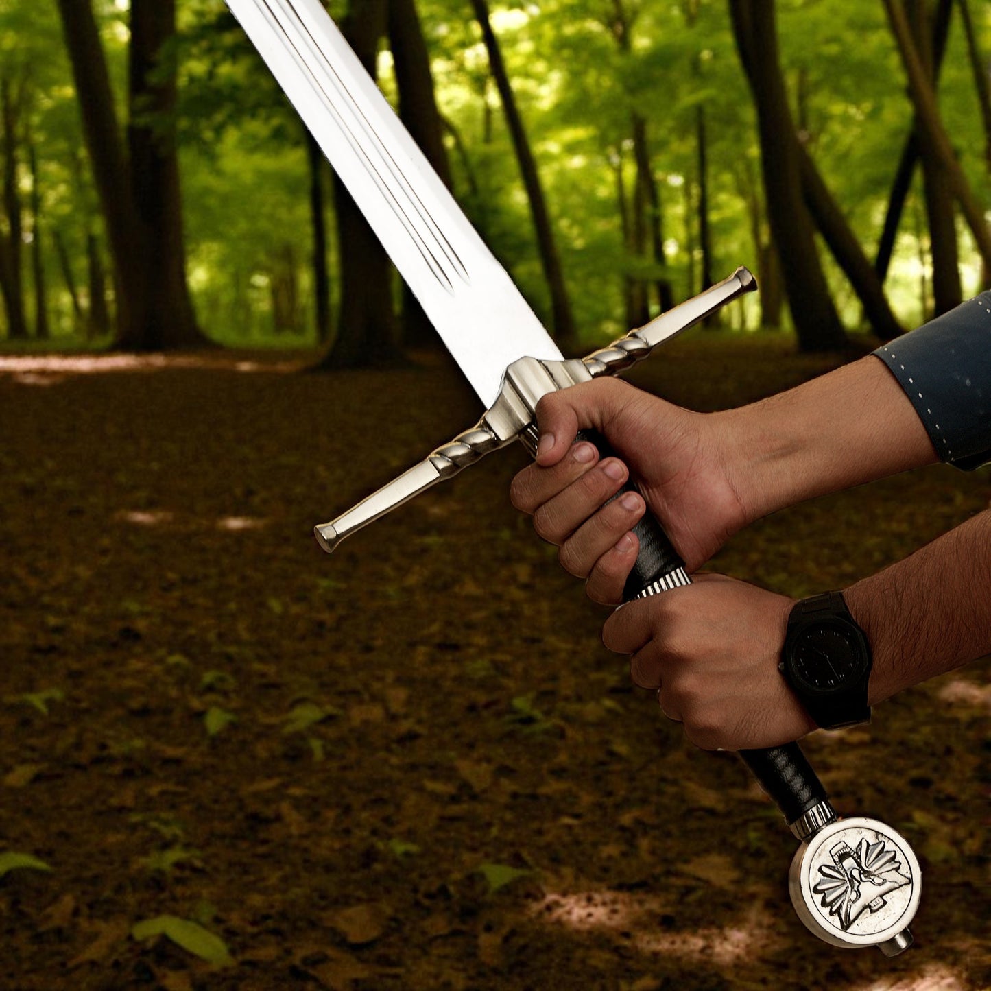 Hand-Forged Stainless Steel Witcher wolf Sword