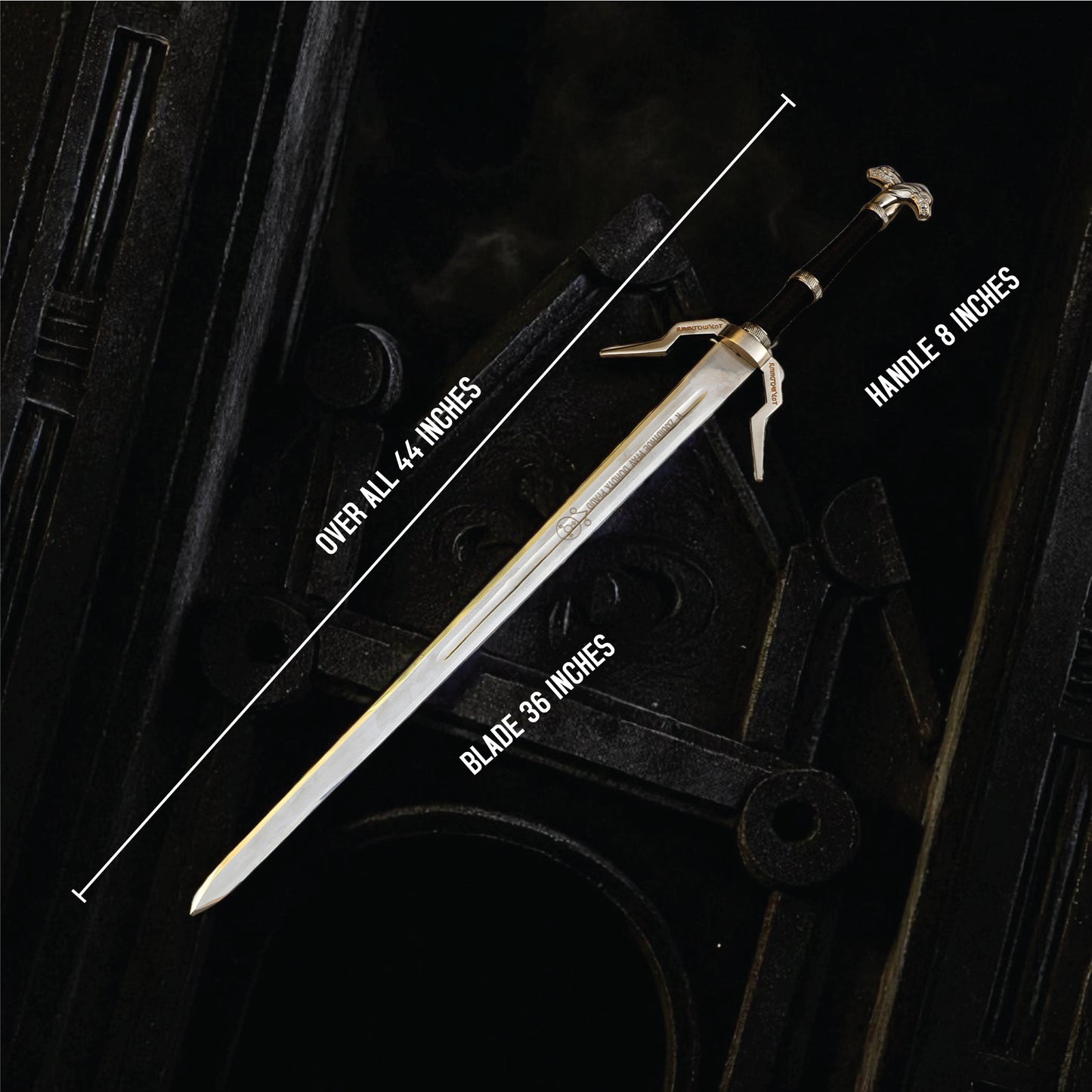 Witcher Silver Sword – Hand-Forged Stainless Steel Masterpiece