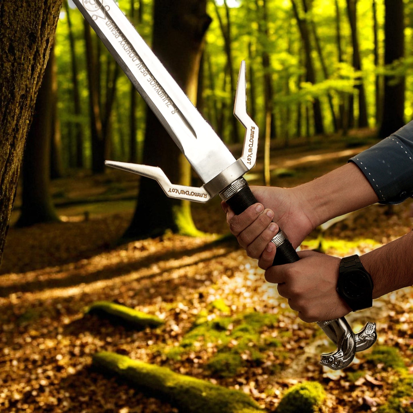 Witcher Silver Sword – Hand-Forged Stainless Steel Masterpiece